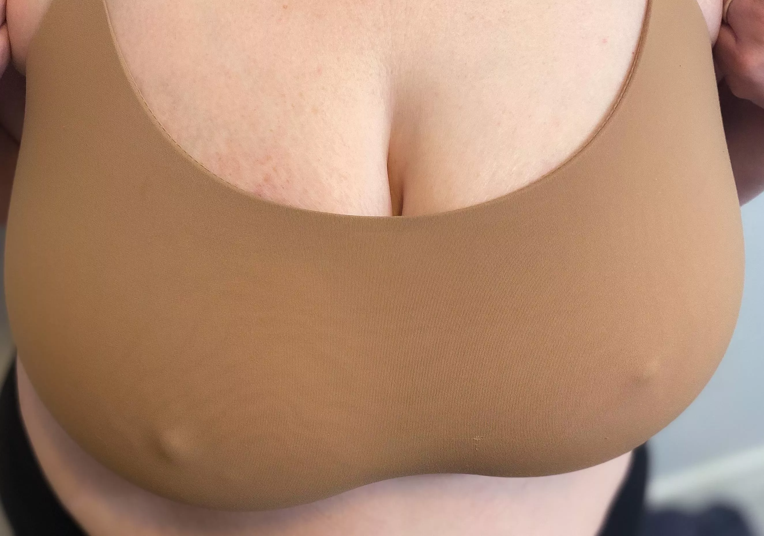 This bra is nice and comfy, but also nice and thin…