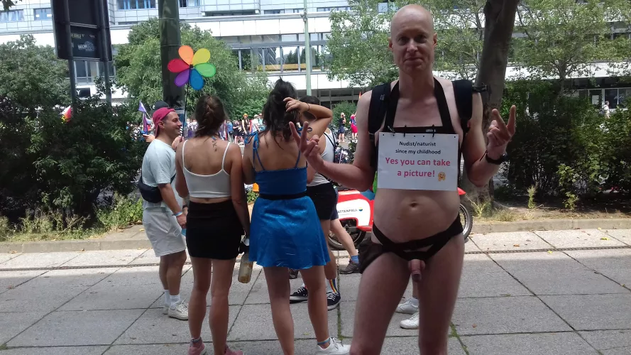 This is me ready for the Pride of Berlin 2021, in Germany we are very welcome!