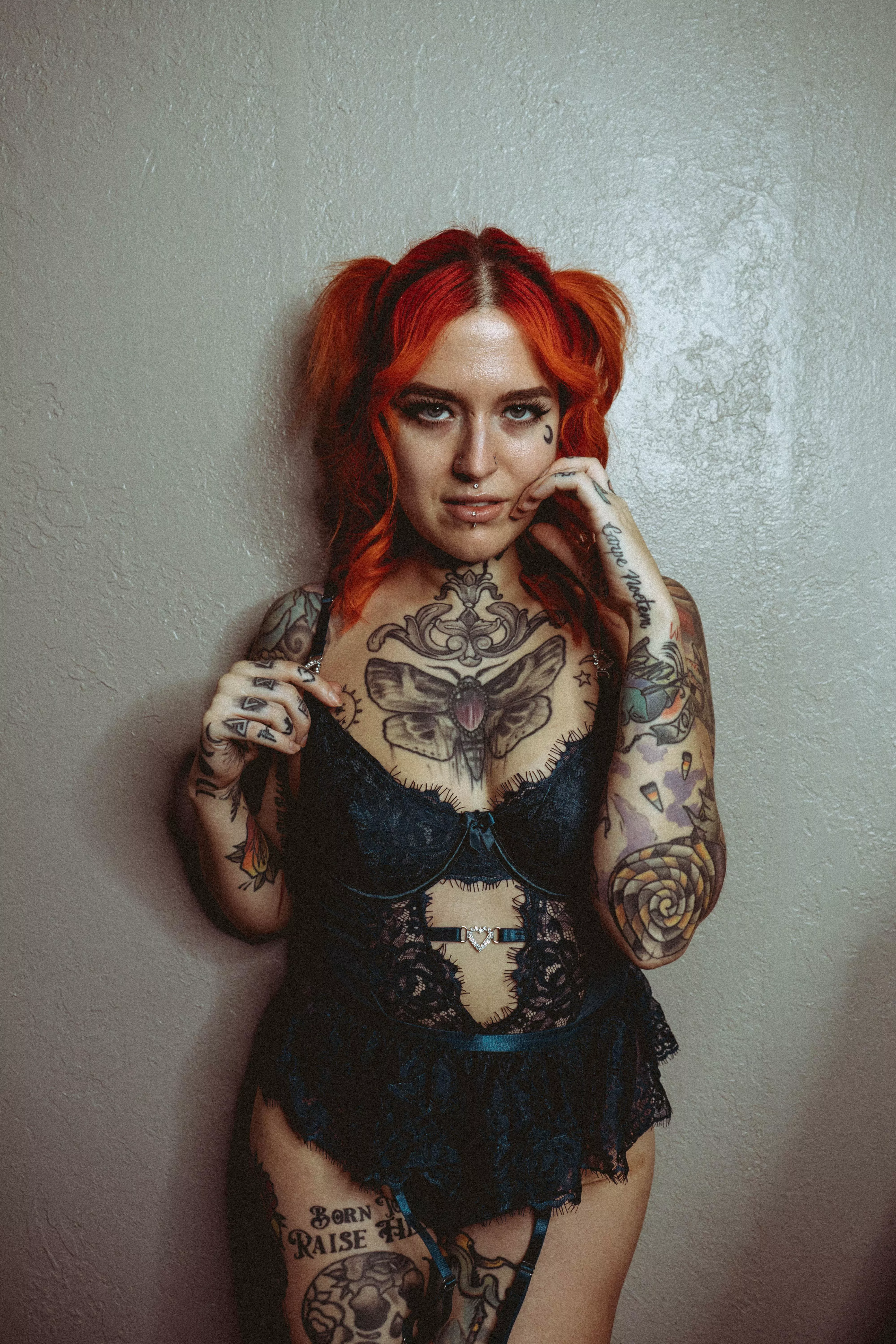 This lingerie set is crotchless