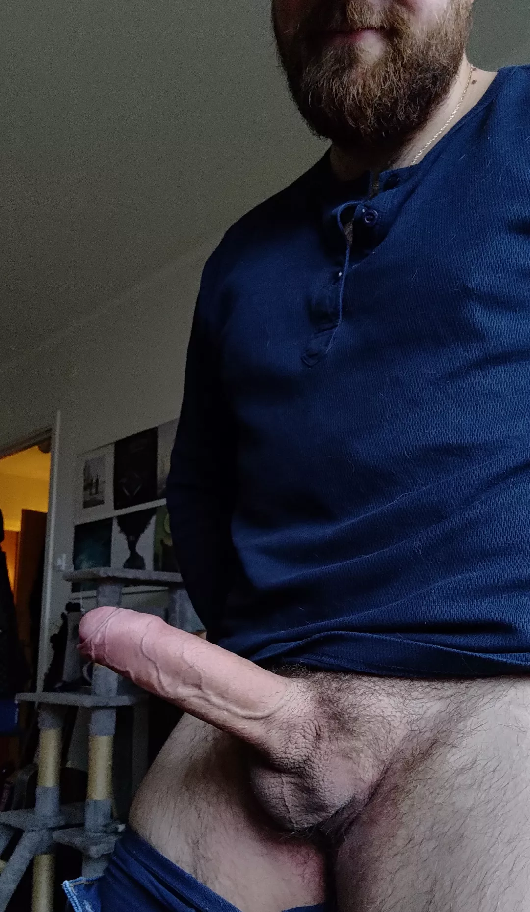 Trade offer: You trace the veins with your tongue and I give you a big load of cum