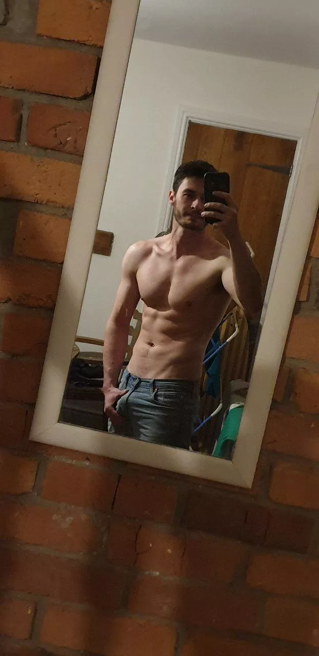 Wanna help me out of these jeans?