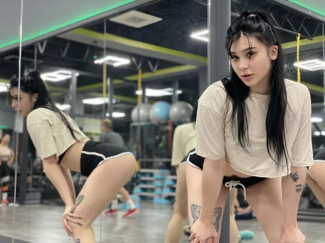 What you taking off first my thong or sports bra?