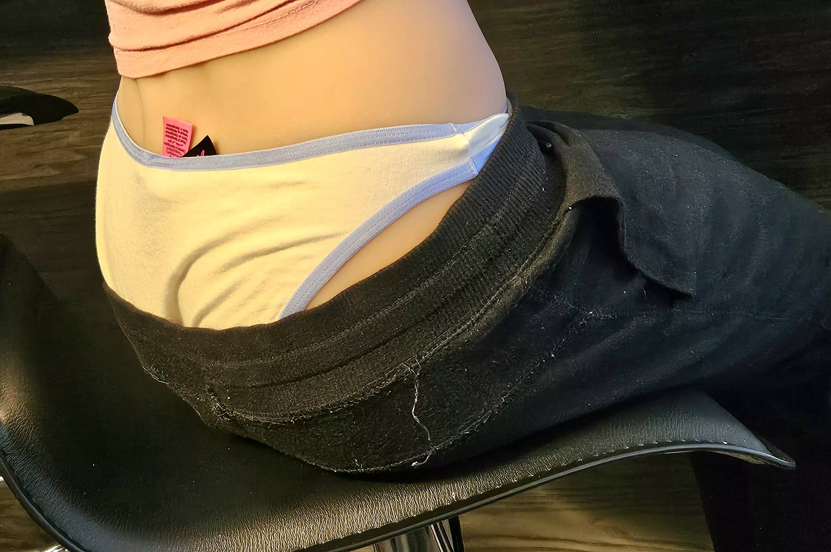 White panties exposed