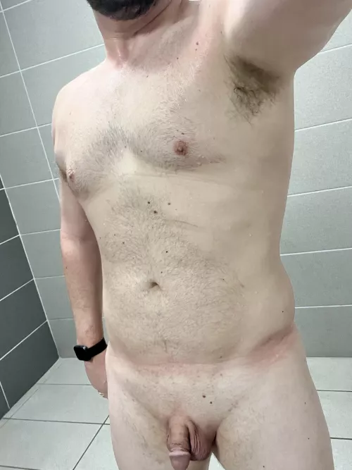 [37] Just finished at the gym. Who wants to help me get cleaned up…or help me get a little more dirty?