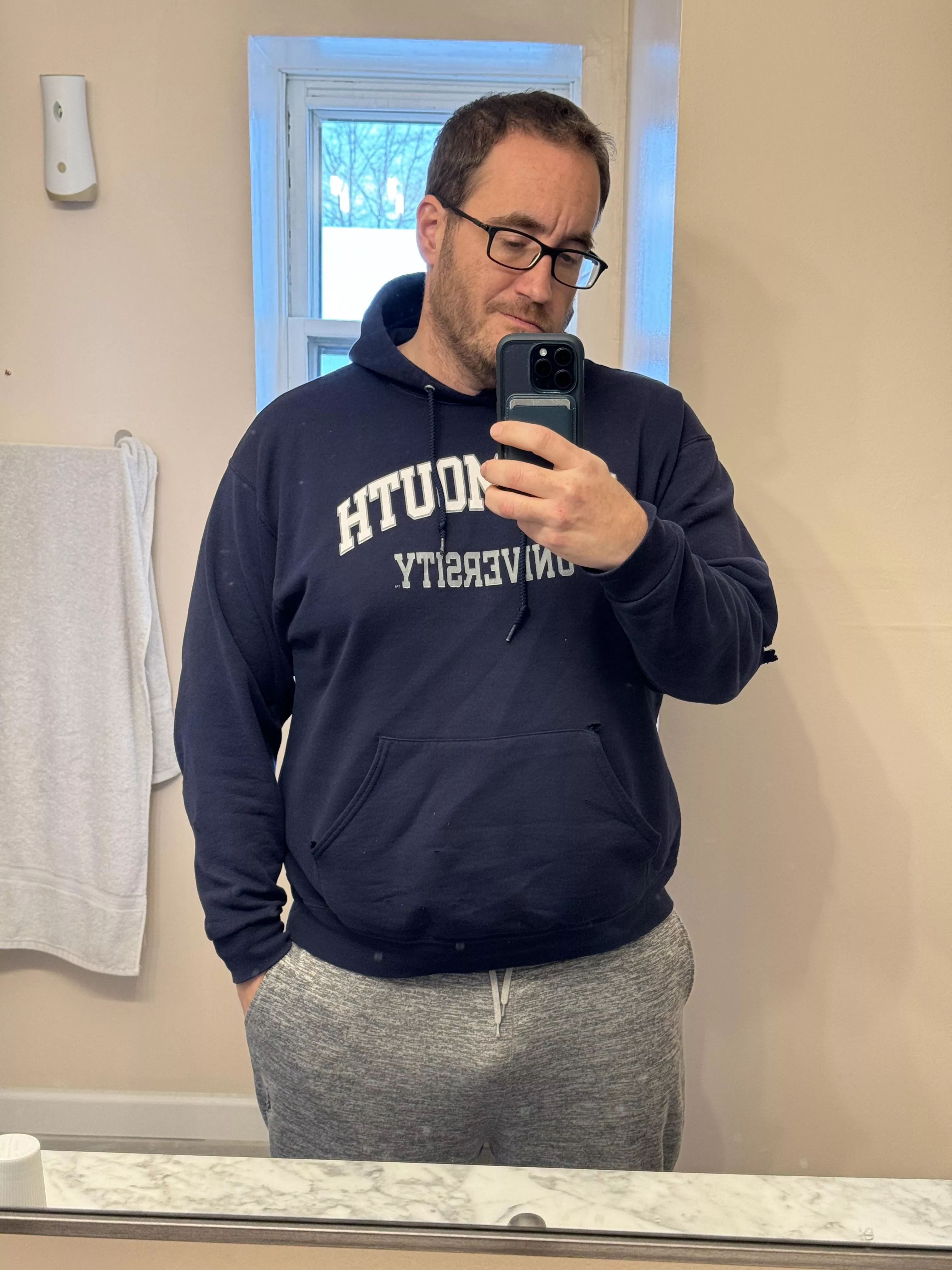 Another day for sweats.