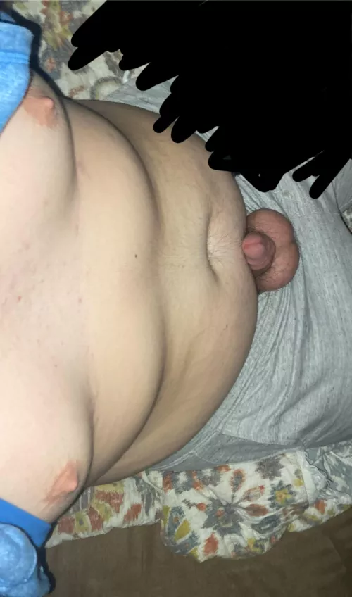 bear after long work day and all sweaty and sticky