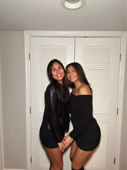 black dress brunettes