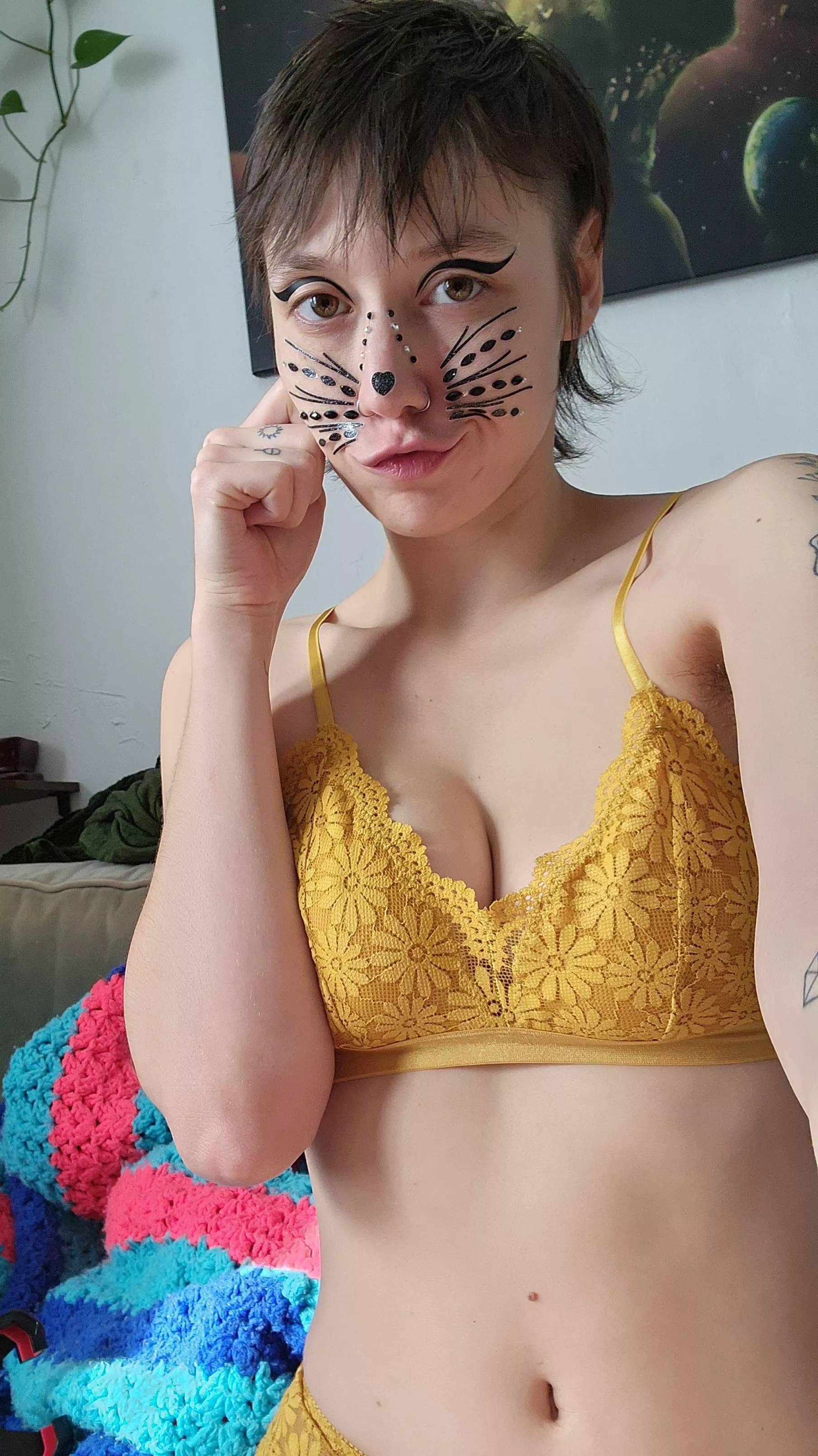 Enby kitty looking for milk (they/them)