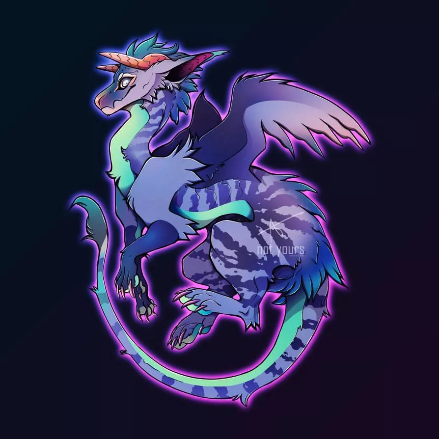 Feral dragon (art by me)