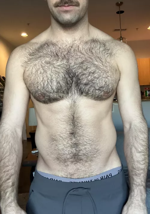 Happy to have all this fur to keep me warm in the winter