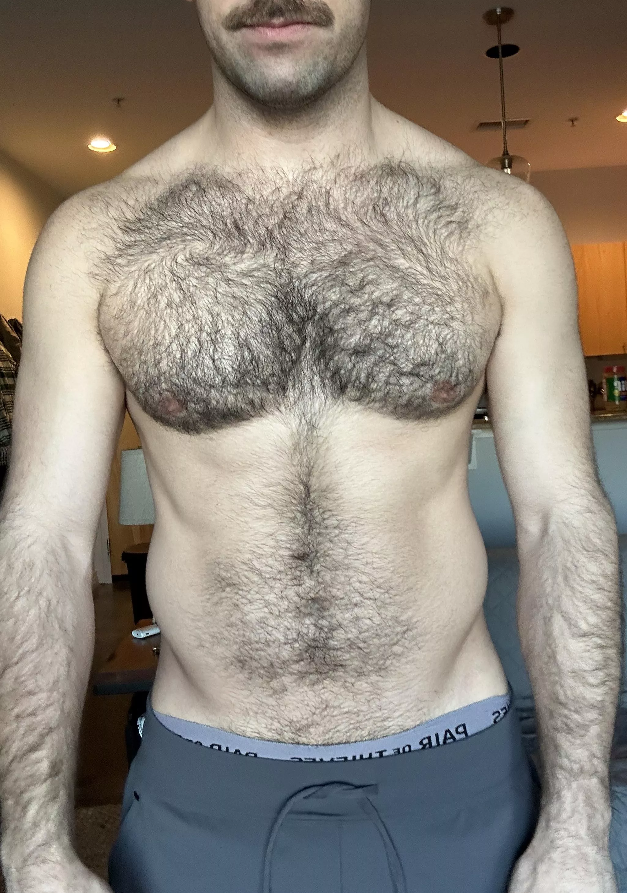 Happy to have all this fur to keep me warm in the winter