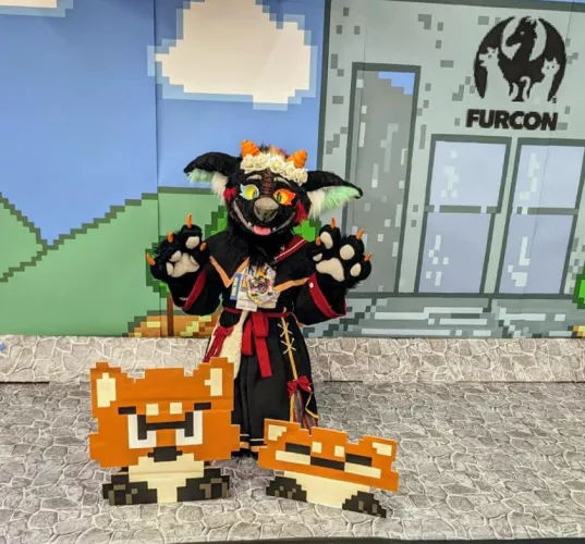 Here's a photo of me suited up as Lilith at FC!