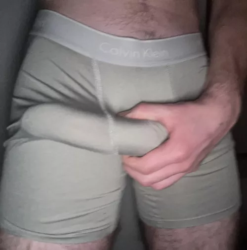 I always get rock hard before bed