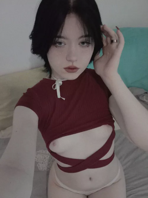 I don’t have a boyfriend because they get weird about my small boobs, I hope you approve 🥺