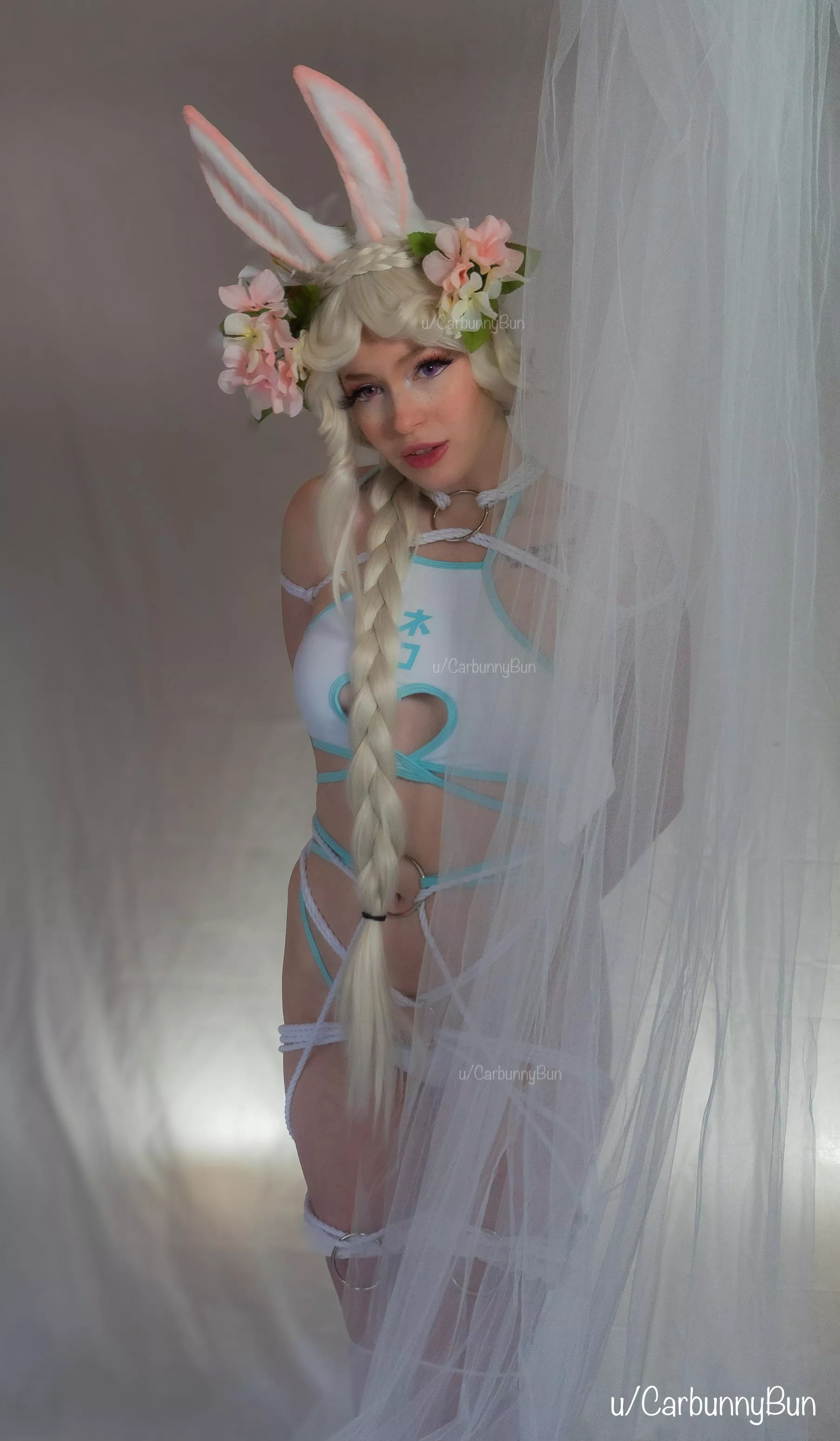 Just a tied up Snow Bunny, ringing in the new year~ 🤍❄️