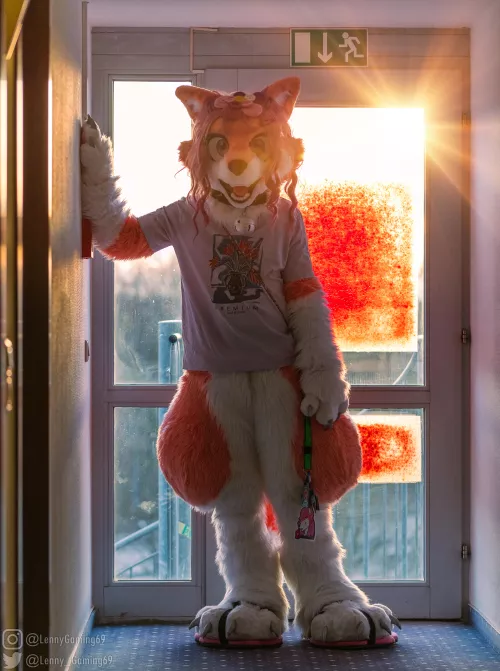 [Lenny] Oh no, someone's blocking the fire exit!