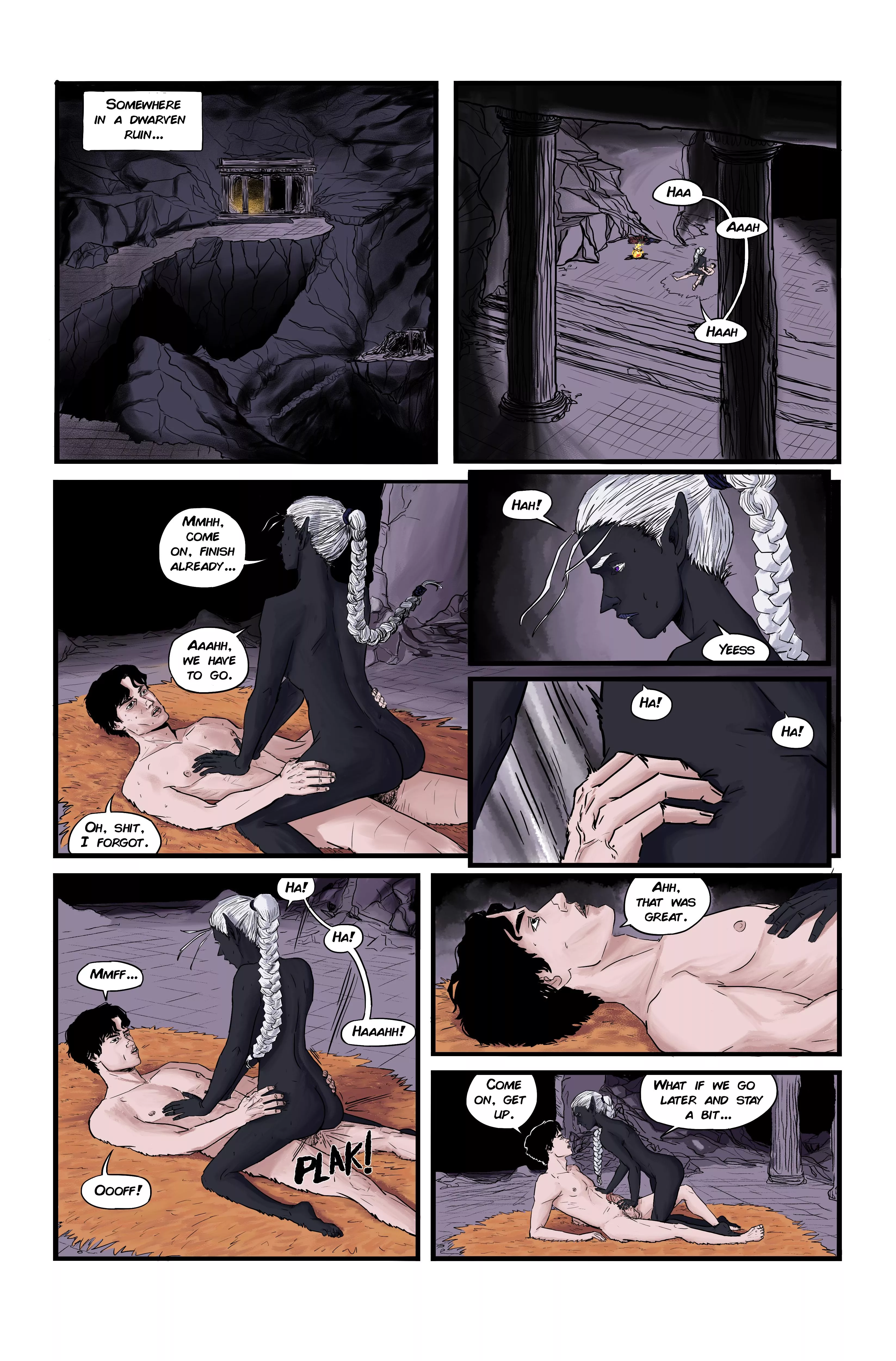 Nehil, black eyes, a comic i'm working on!