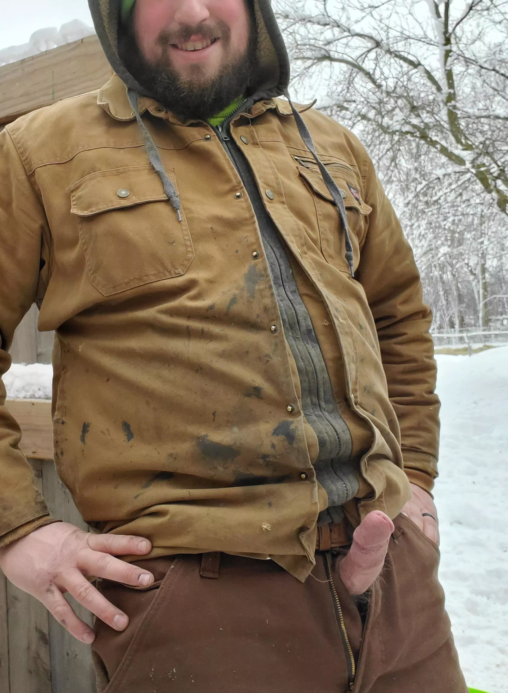 Never to cold or snowy for this tradesman to service your needs!