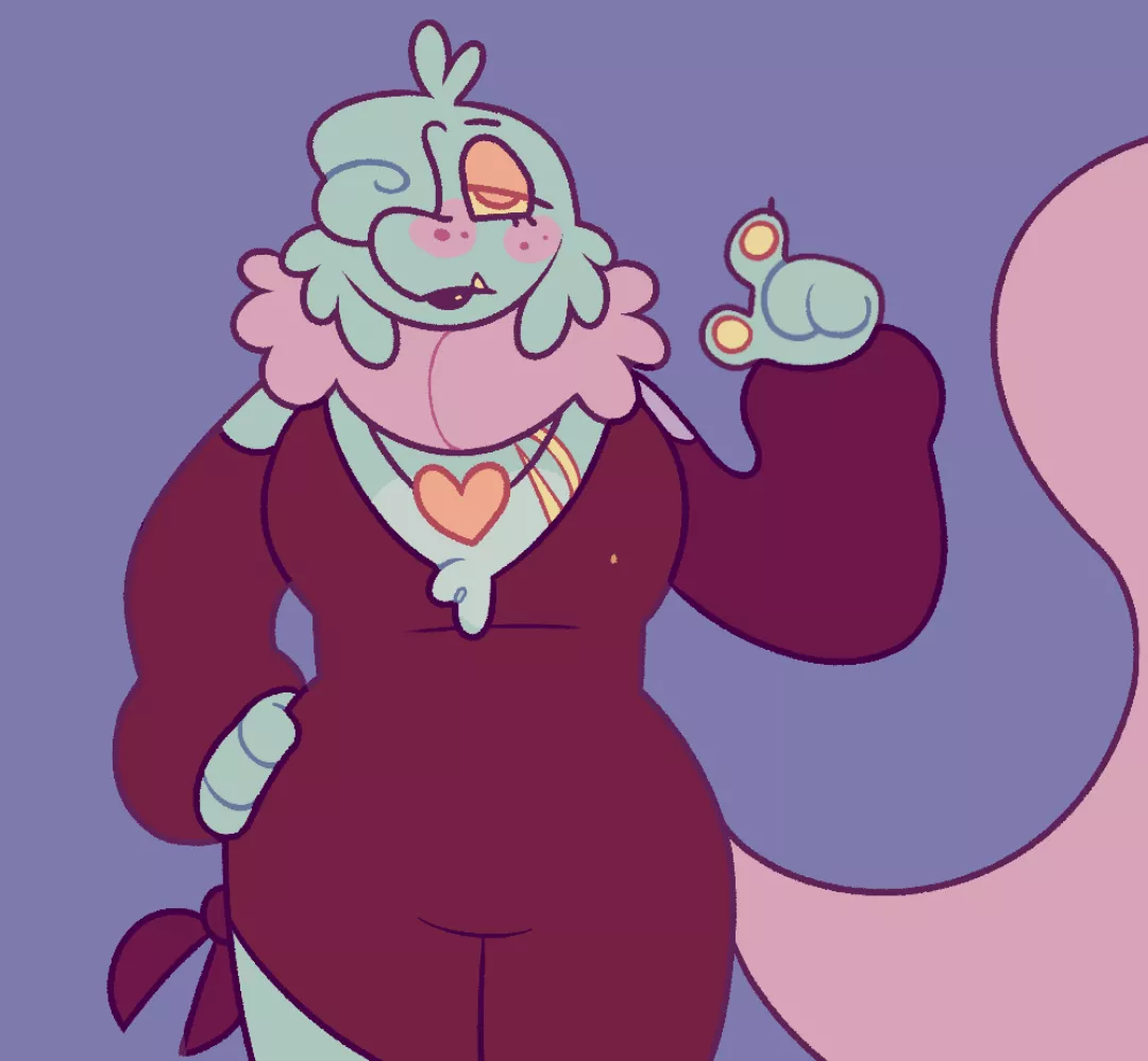 No clue what species my fursona is (art by me)