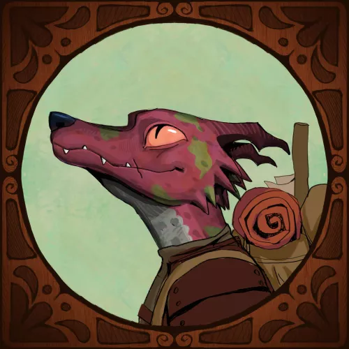 Portrait of a Players Character i drew to use as token: Meet Rat, the Kobold!