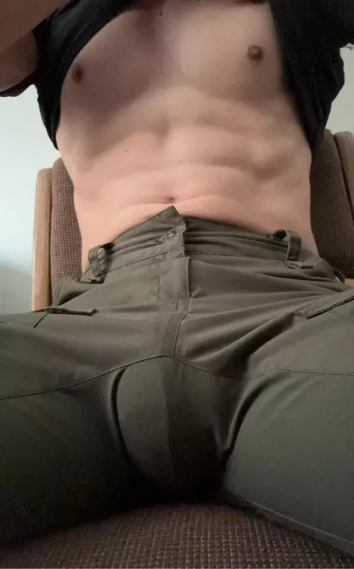 These pants don't hide much