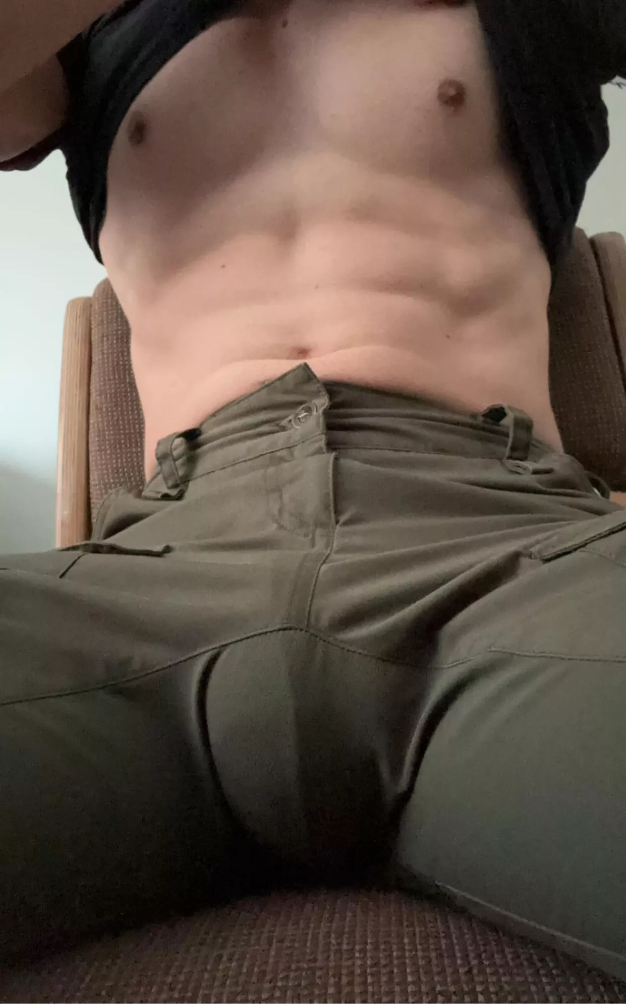 These pants don't hide much