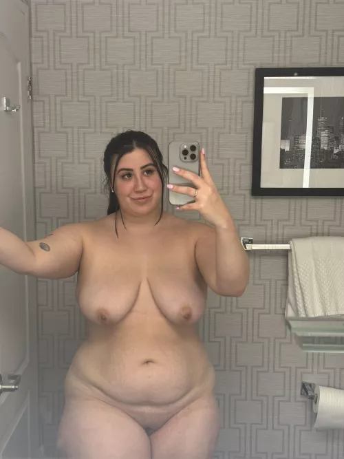 What would you do if we were both in this bathroom?