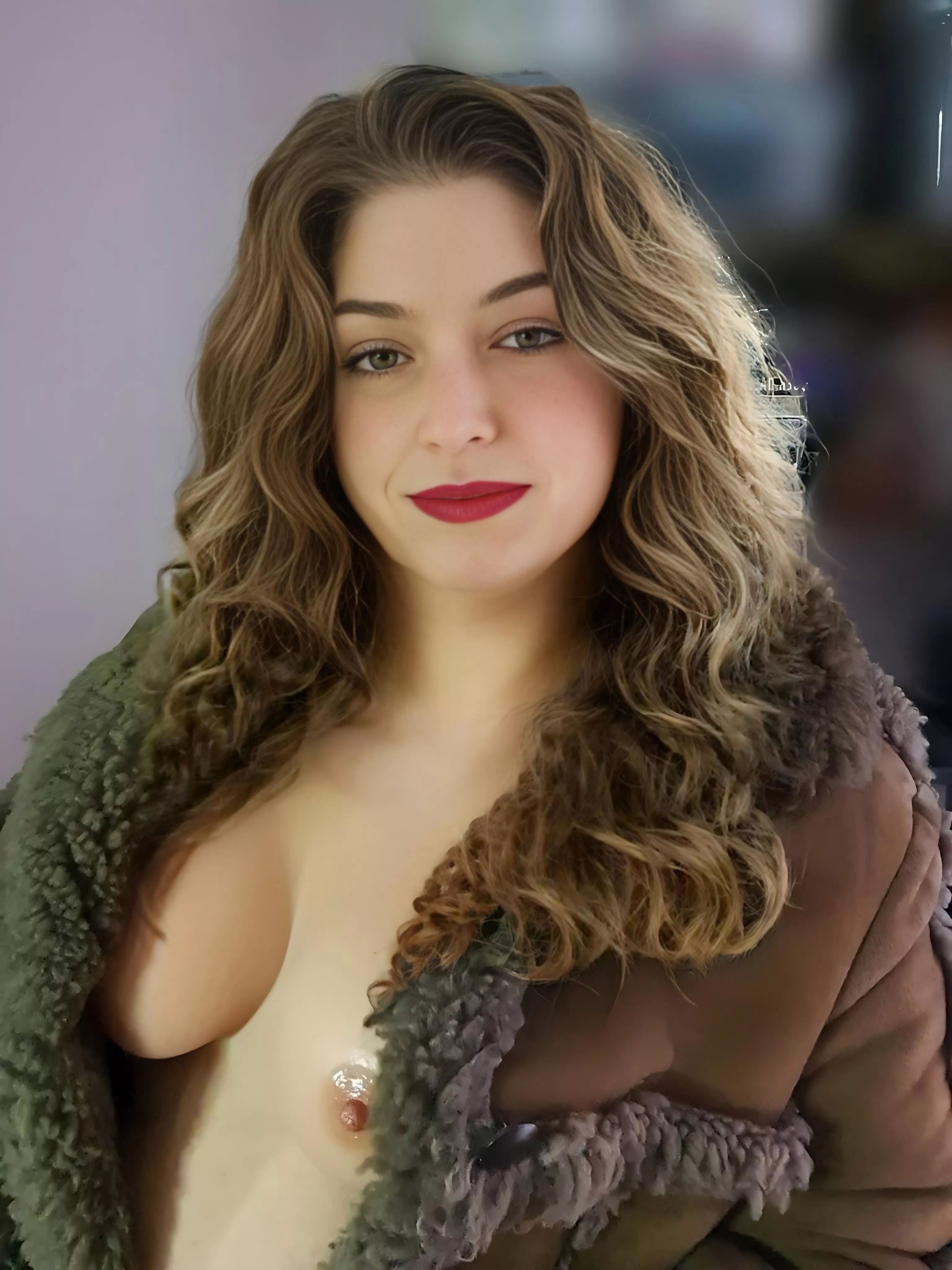 With another very cold night, I've now had to wear my sheepskin to keep my teddies warm