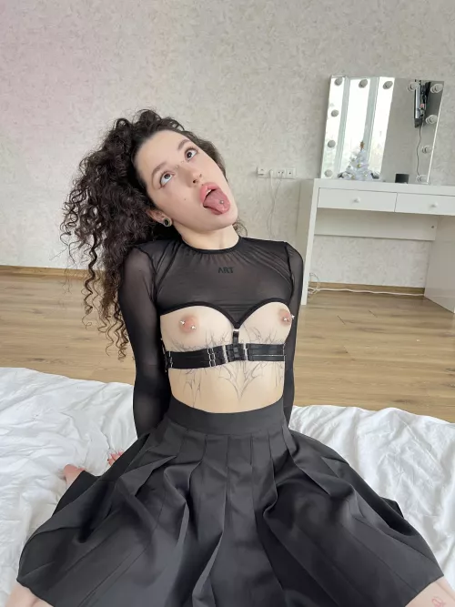 You can relieve stress by massaging my tits...