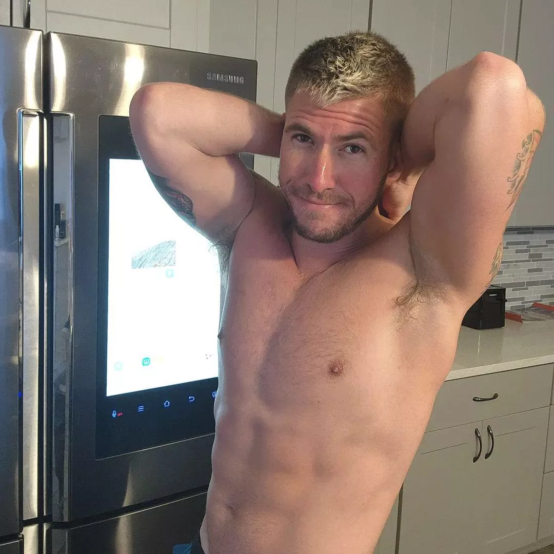 Back from the shower