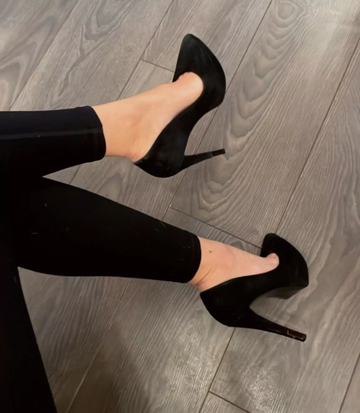 Black heels