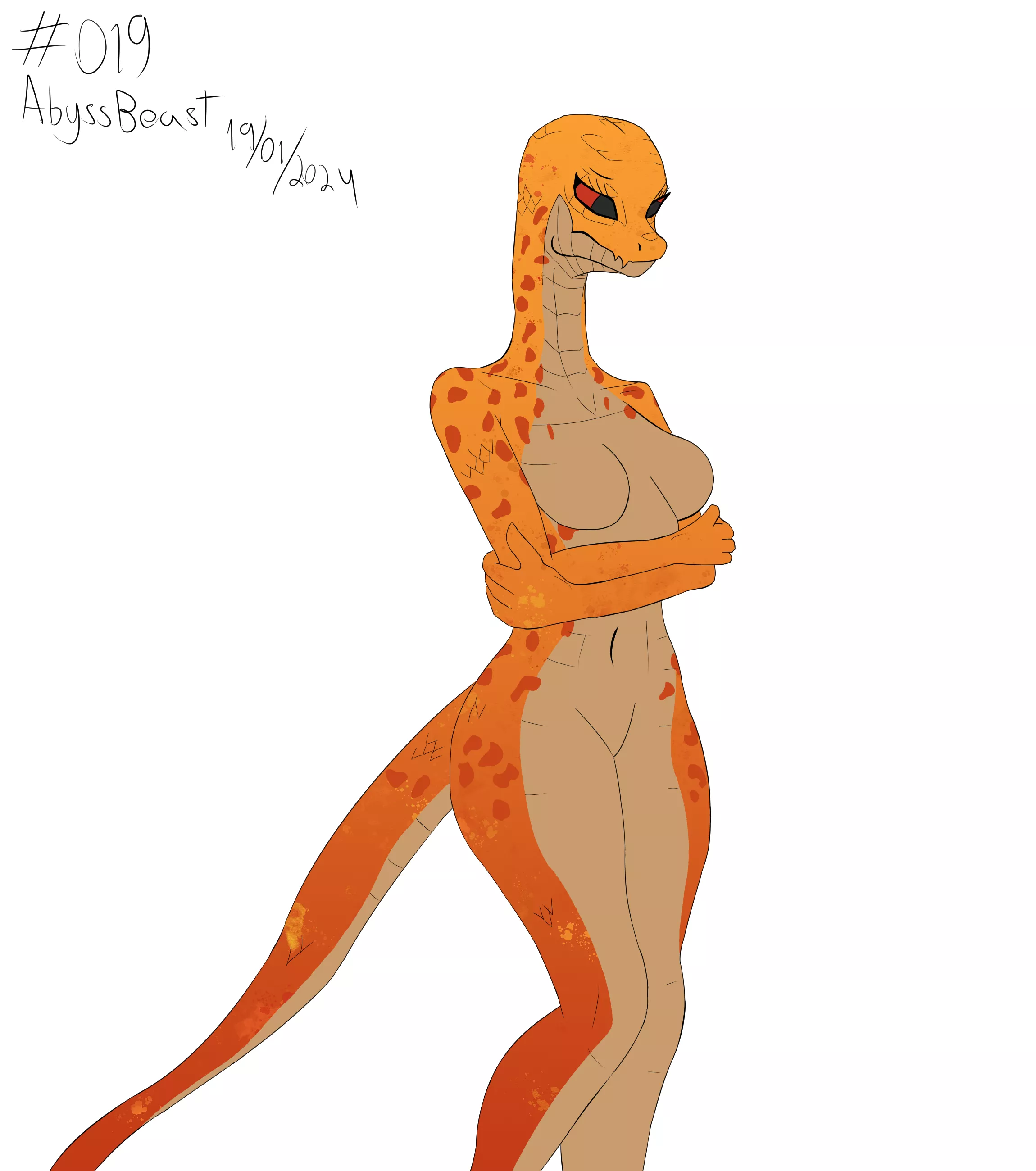 (by me) Day 19. Snake girly. :3