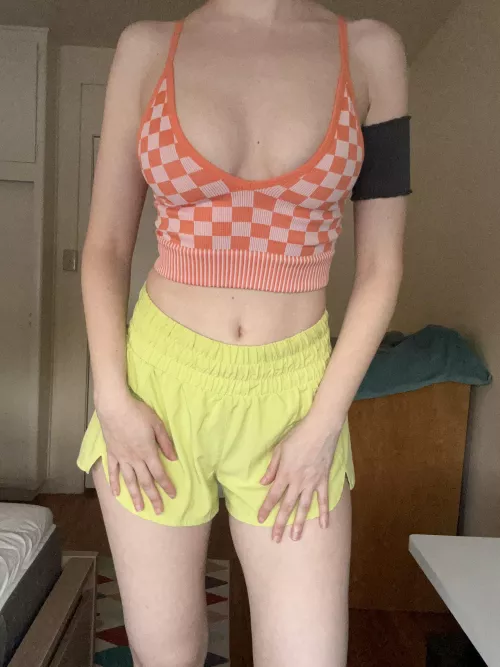 Do you think this shows too much for the gym?