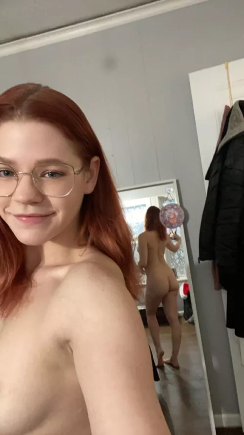 Double trouble, let’s fuck and watch it in the mirror