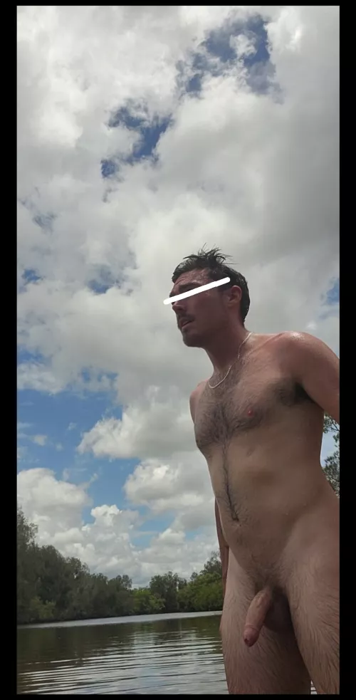 Enjoying this secluded section of the river