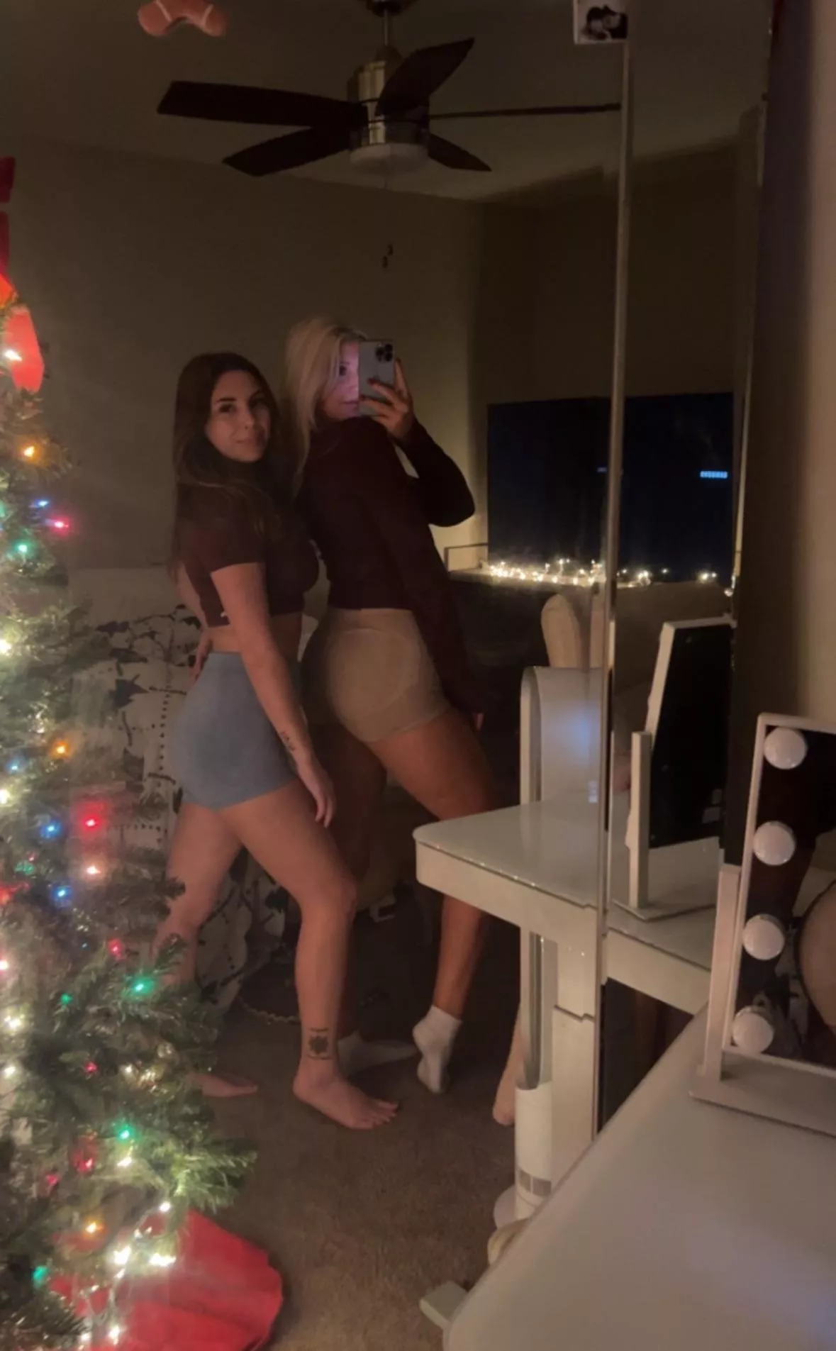 Even though we look hot now, I bet you’re imagining us naked😈😈