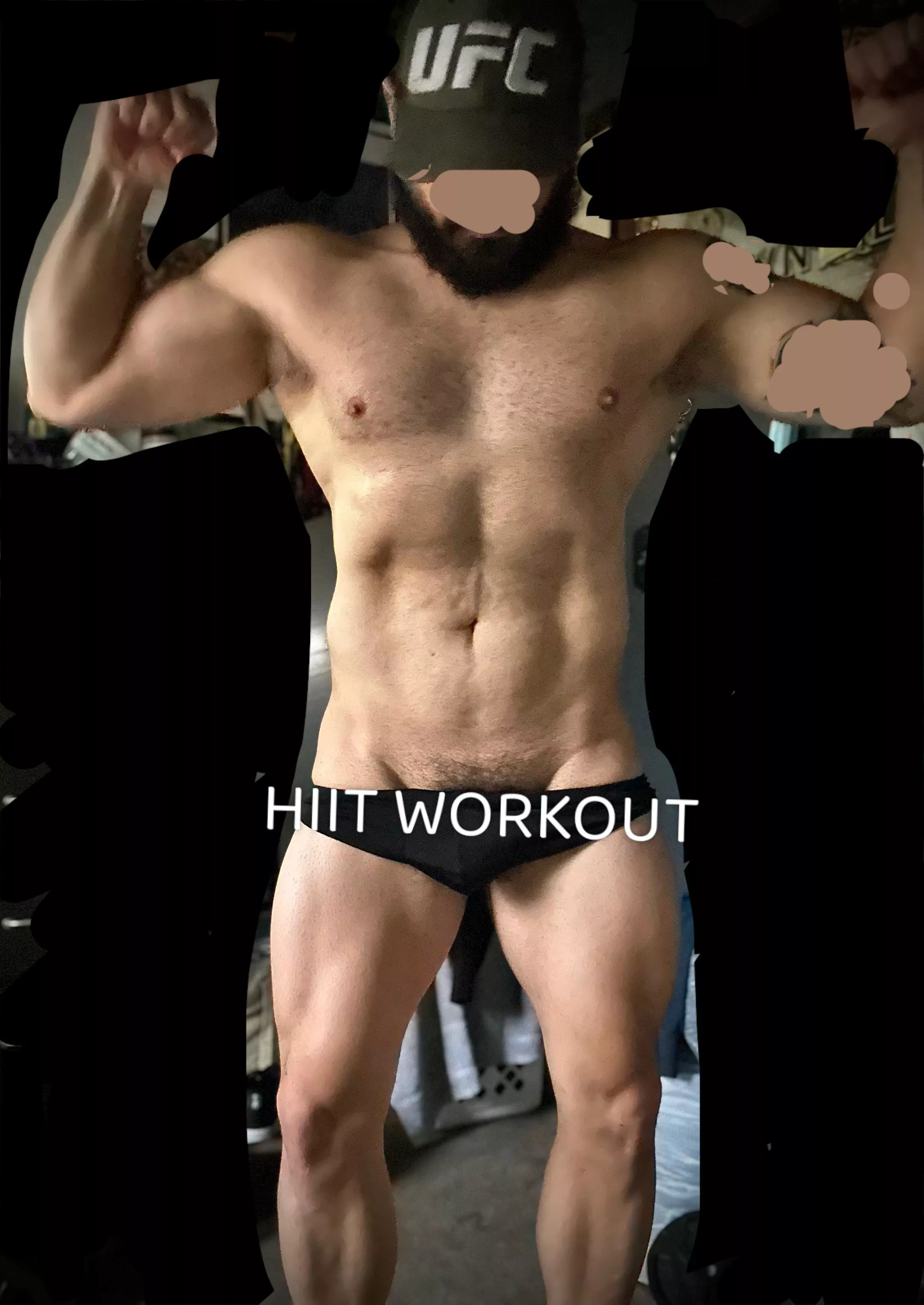 Feeling myself after a HIIT morning workout. My muscle Dadbod cumming along, right?