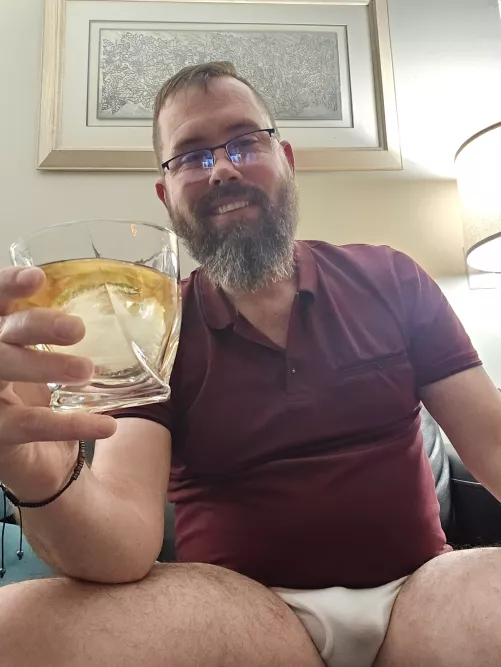 Have a drink with Dad.