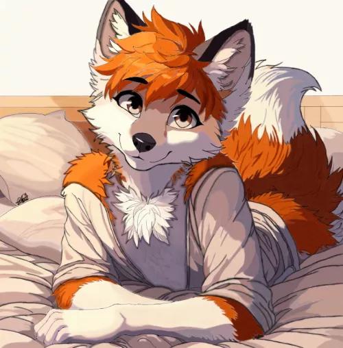 He wants to cuddle with someone. Would some of you help him? >w< (art by me)