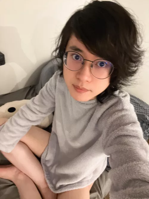 I am not wearing underwear yet. Do you want to see more? ( • ̀ω•́ )✧