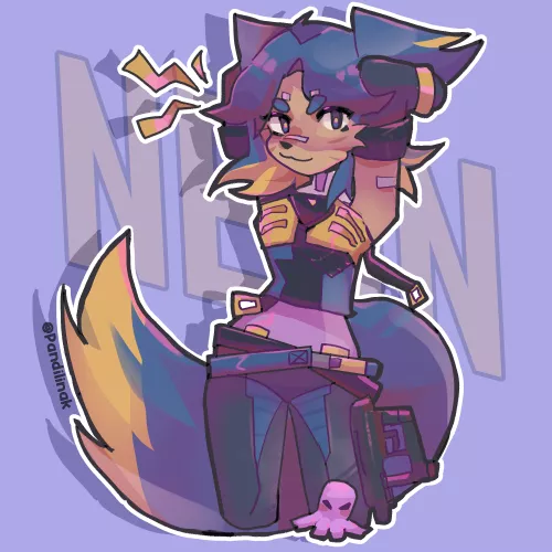 I transformed Valorant's neon into furry 😺⚡ (art by me)