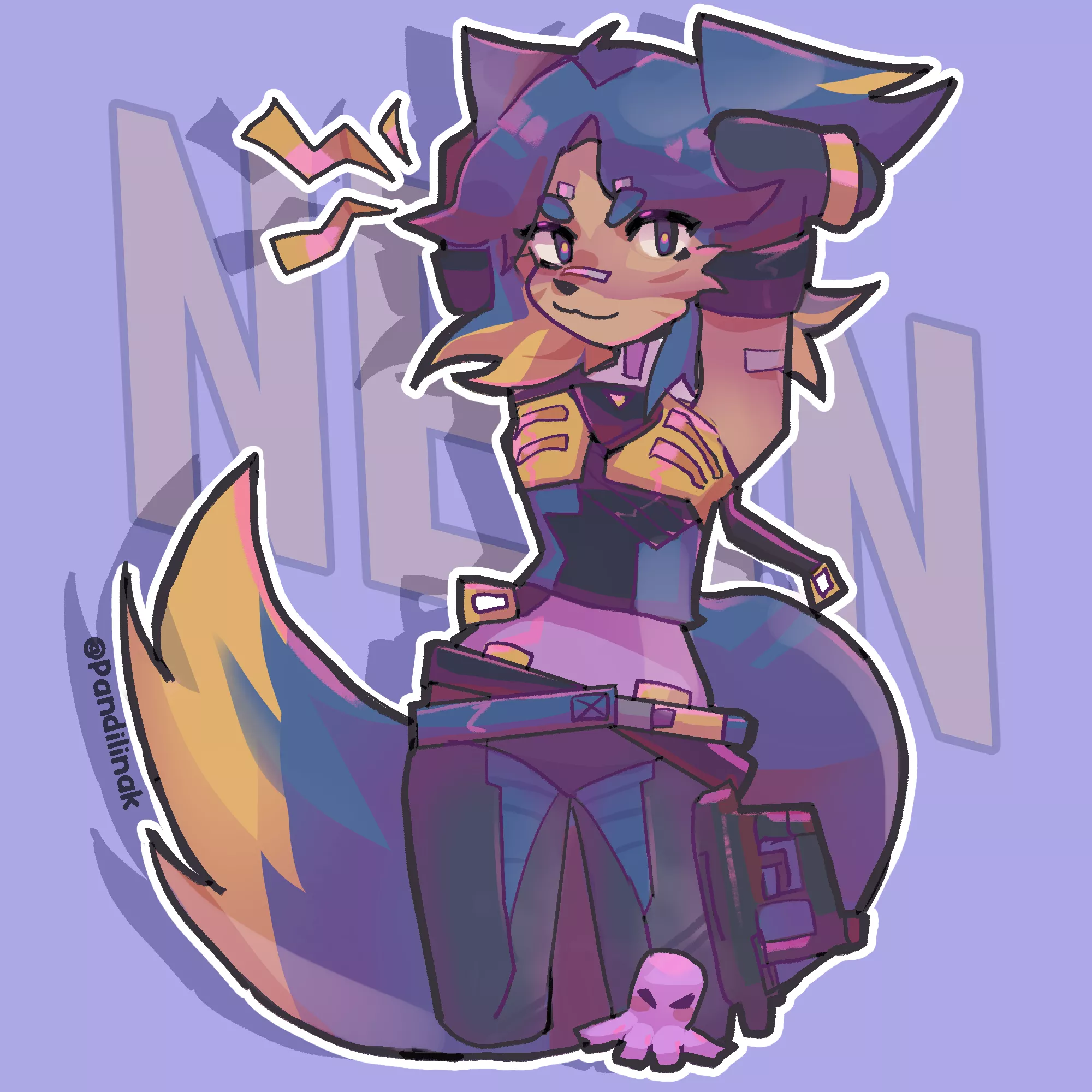 I transformed Valorant's neon into furry 😺⚡ (art by me)