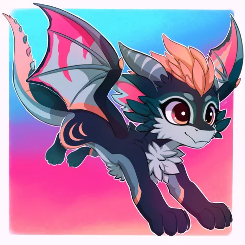 Joyful lil derg 💖🐲