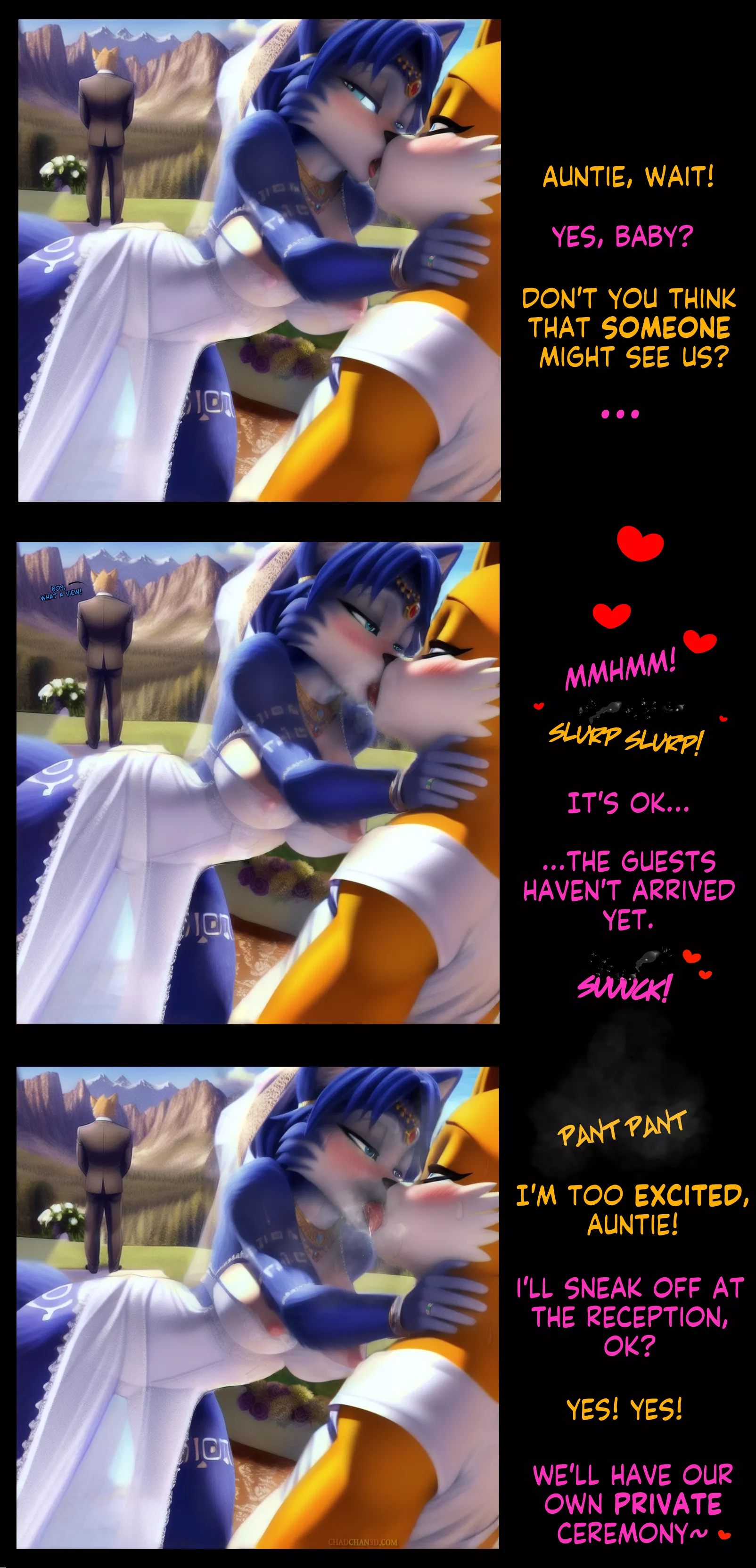 Krystal cheats on her Wedding Day (Furry NTR) [Comic]