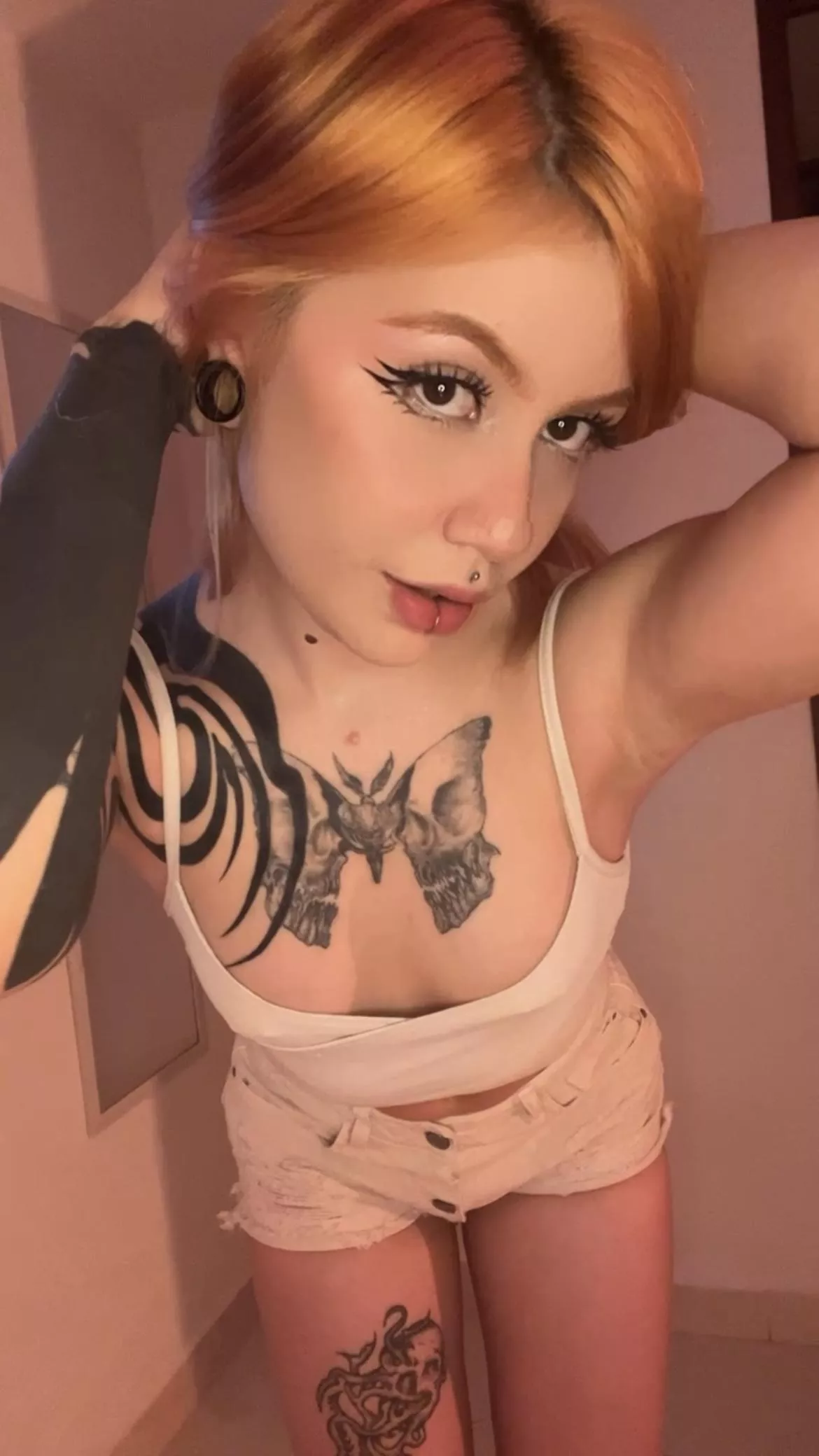 My 18yo tits are so tiny you can barely see them hanging