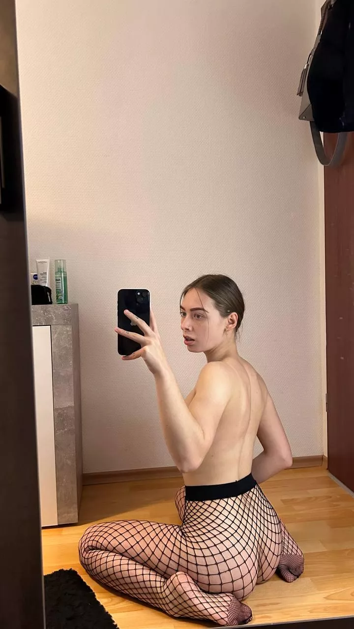 My fishnets make me look so gorgeous