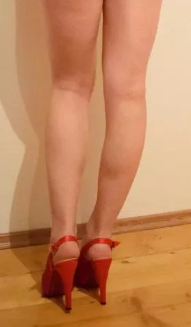 my heels from back