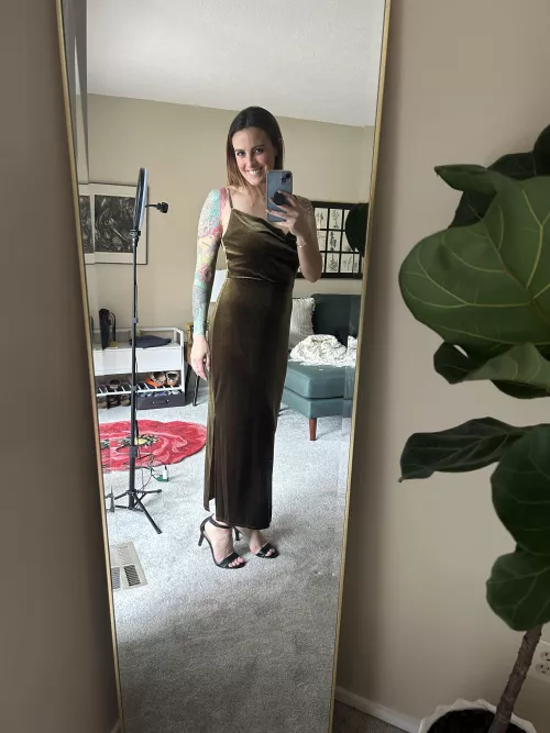 my party dress and heels OC