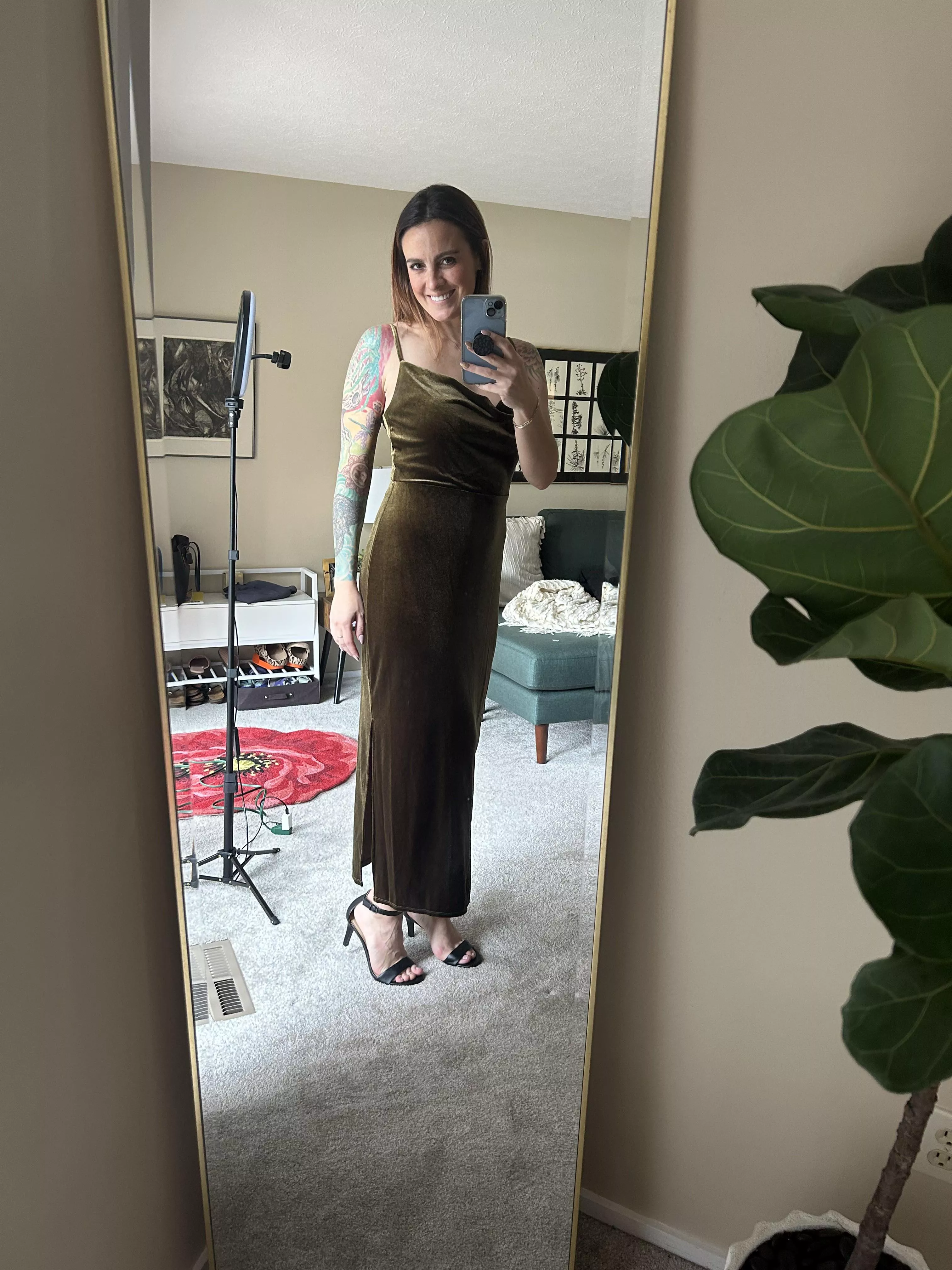 my party dress and heels OC