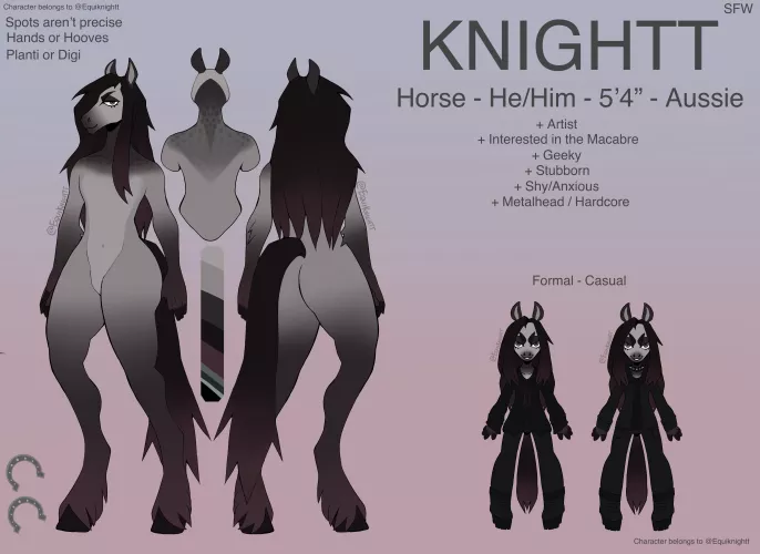 New year, new Ref sheet! (by Equiknightt)